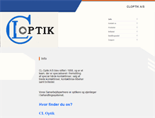 Tablet Screenshot of cloptik.dk